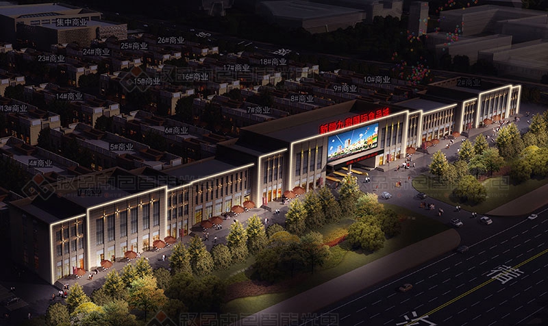 新疆九鼎國際食品城LED亮化工程戶外廣告LED顯示屏 新疆九鼎國際食品城LED亮化工程戶外廣告LED顯示屏