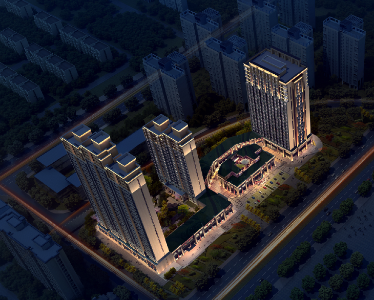 產(chǎn)品服務(wù)領(lǐng)先，美好生活中天—點(diǎn)亮烏市四部曲之二中天“博朗天御”亮化工程圖片