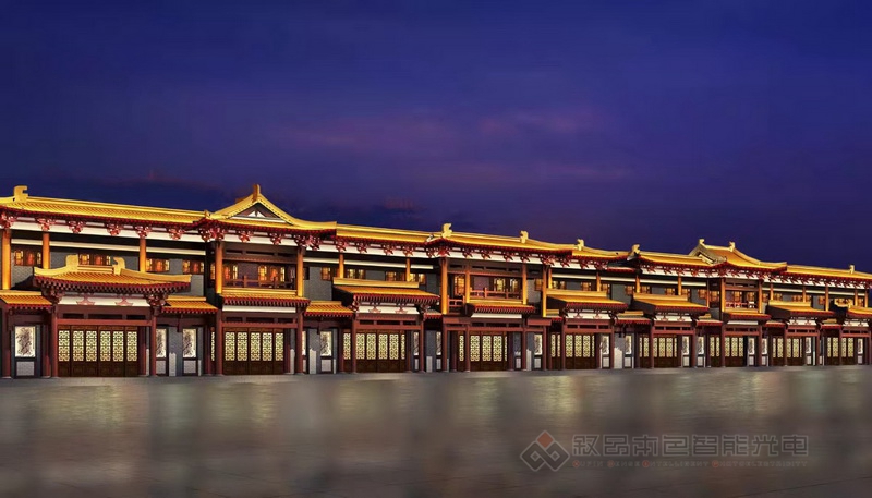 額敏東街夜景亮化，國(guó)風(fēng)遼韻熠熠生輝圖片